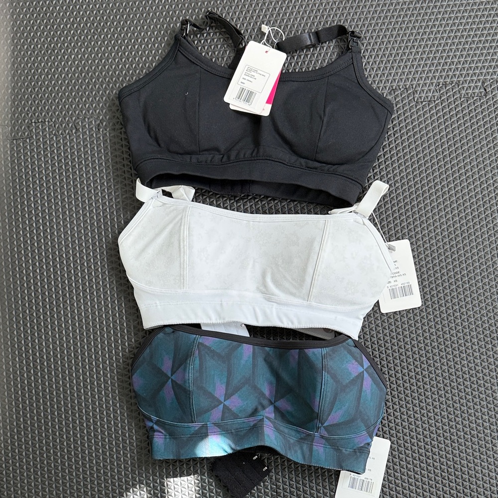 XS womens nursing sports bras NWT